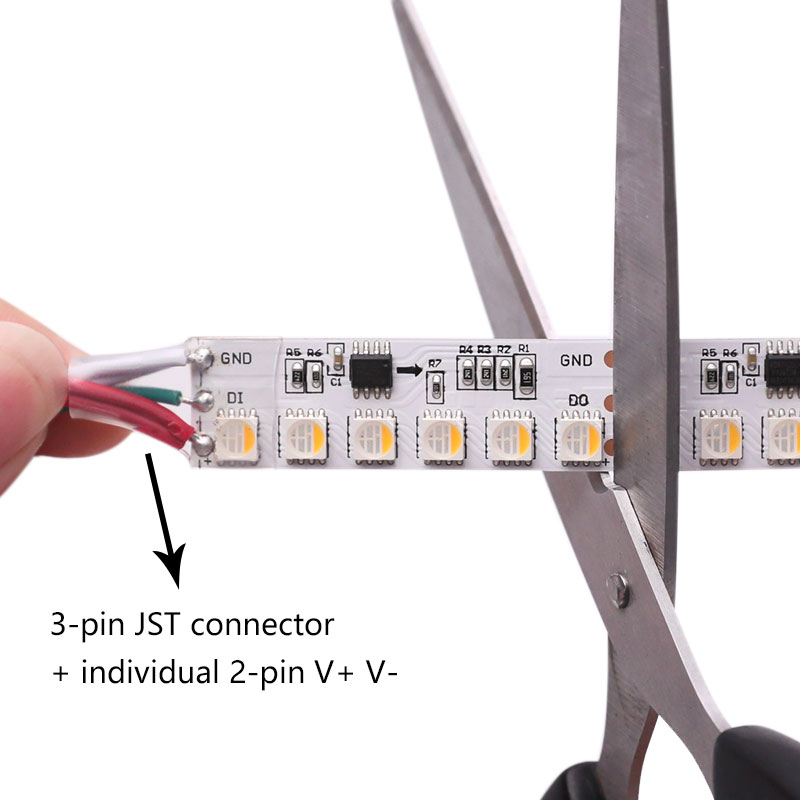 DC24V WS2814 External IC RGBW 16.4Ft 600LEDs High Density Optional Digital Addressable LED Strip Lights DC24V WS2814 External IC RGBW 16.4Ft 600LEDs High Density Optional Digital Addressable LED Strip Lights